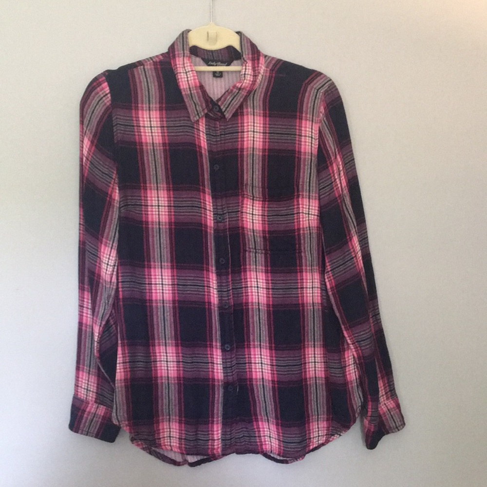Lucky brand pink flannel